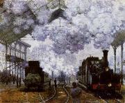 Claude Monet The Gare Saint-Lazare Arrival of a Train Spain oil painting artist